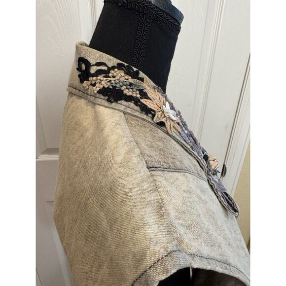 Phun Shirts of California Womens Vest OS Embellished Appliques Bling Bows Charms - Picture 11 of 14